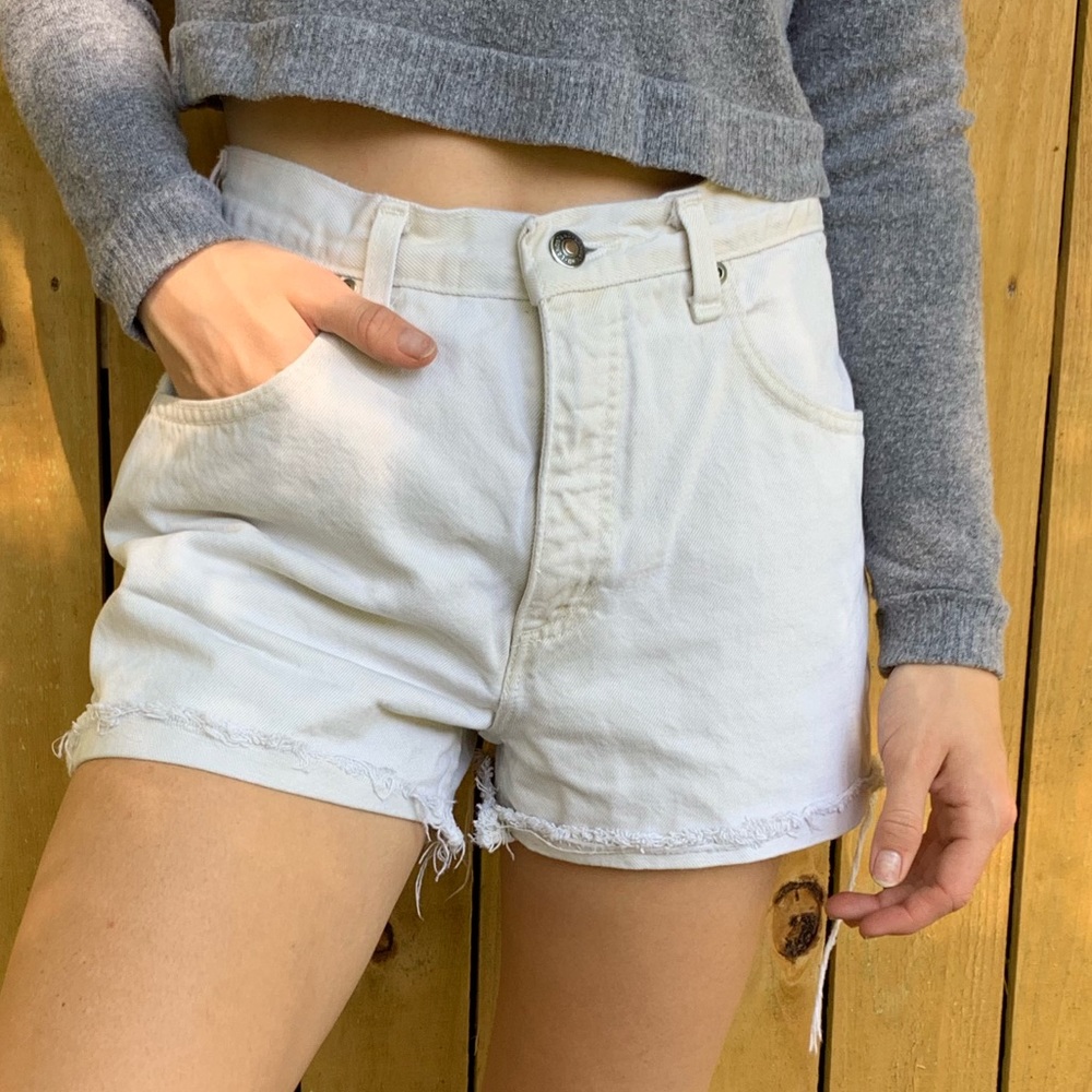 High waisted cut off shorts!